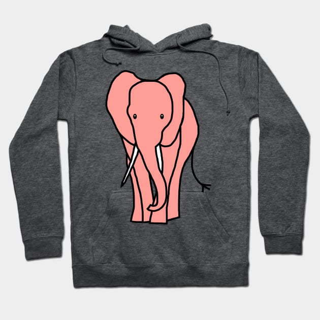 Rose Elephant Hoodie by ellenhenryart